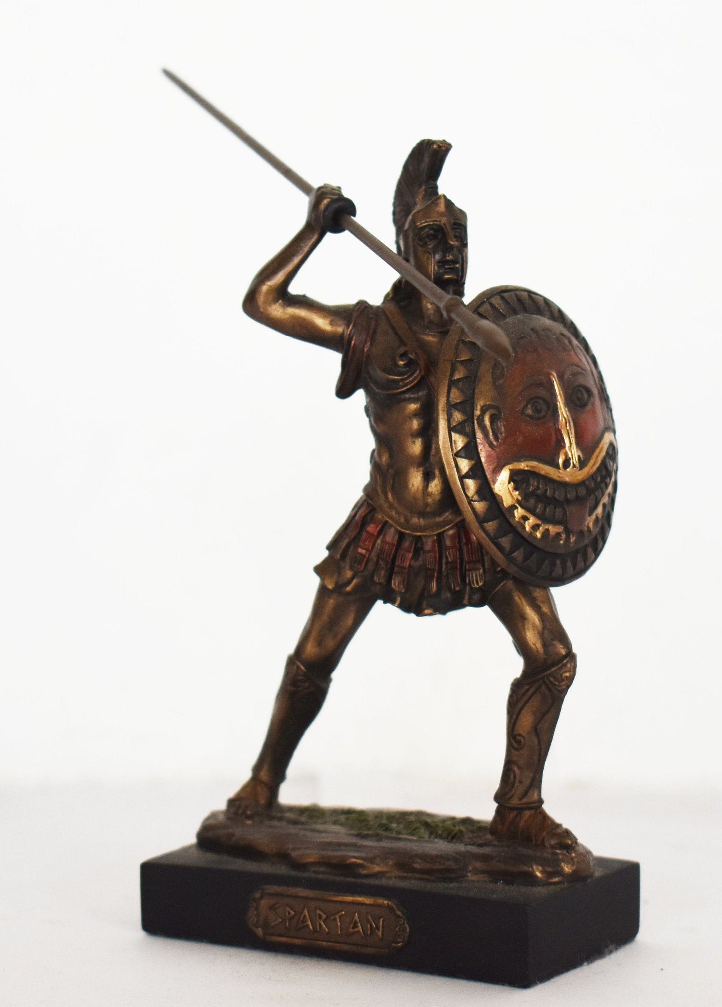 Spartan Hoplite Mini - King Leonidas and 300 - Battle of Thermopylae - 480 BC - Cold Cast Bronze Resin