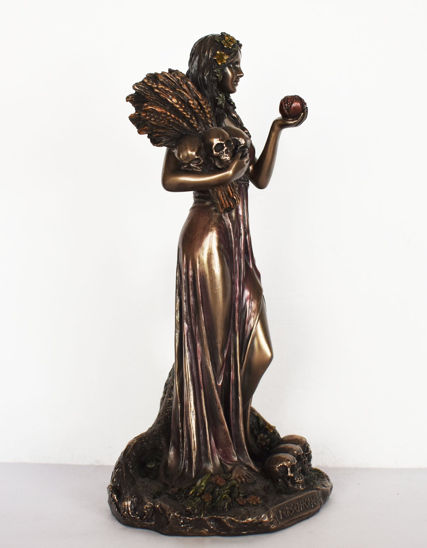 Persephone - Dual Deity - Daughter of Demeter and Zeus - Wife of Hades and the Queen of the Underworld - Cold Cast Bronze Resin