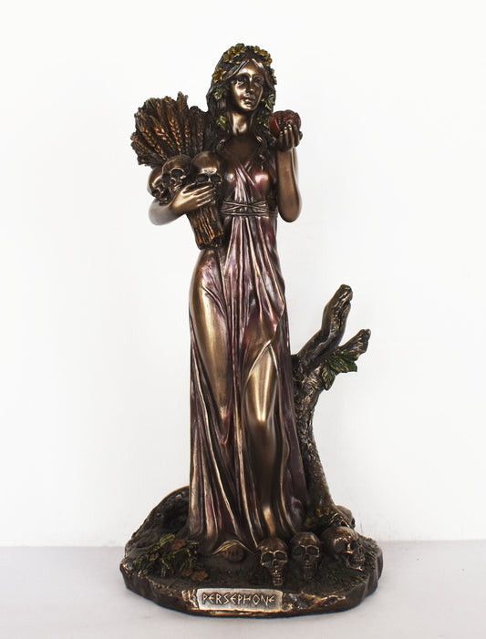 Persephone - Dual Deity - Daughter of Demeter and Zeus - Wife of Hades and the Queen of the Underworld - Cold Cast Bronze Resin