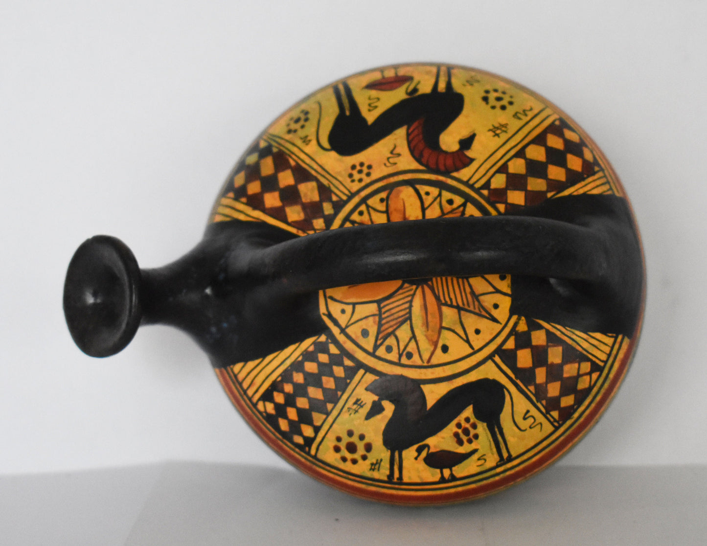 Askos Vessel with Animals - Athens, Attica - Geometric Period - 700 BC - Ceramic Vase