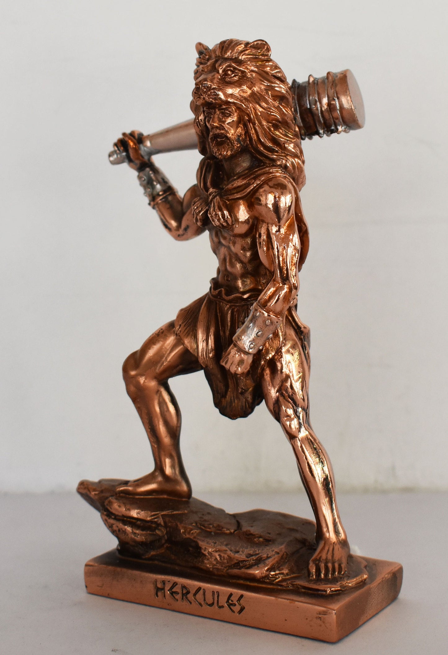 Hercules - Heracles - Demi-god - Greek Divine Hero - The 12 Labours - Strong, Brave and Masculine - Copper Plated Alabaster