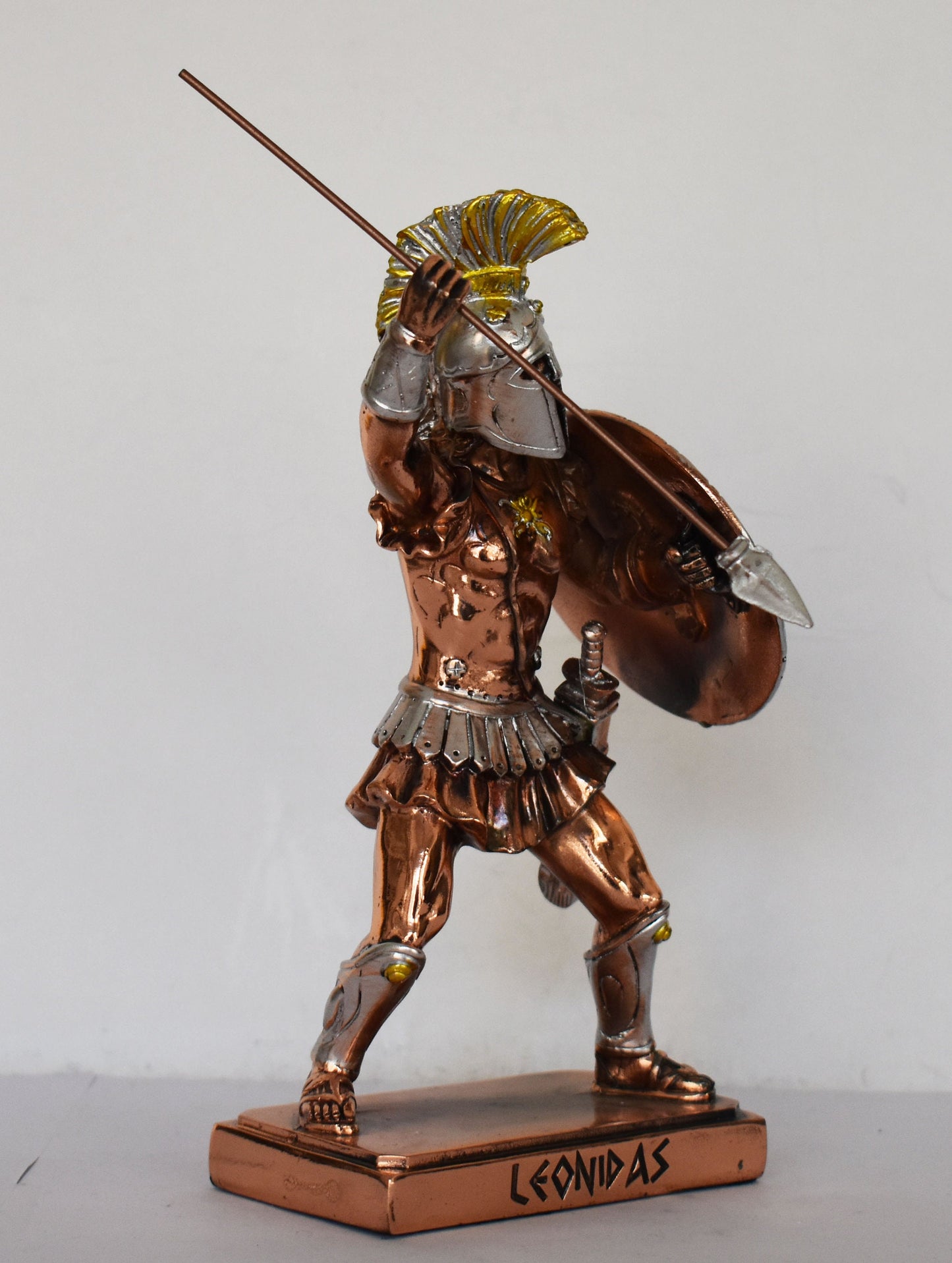 Leonidas - Spartan King - 300 - Battle of Thermopylae - 480 BC - the ultimate embodiment of Spartan values - Copper Plated Alabaster