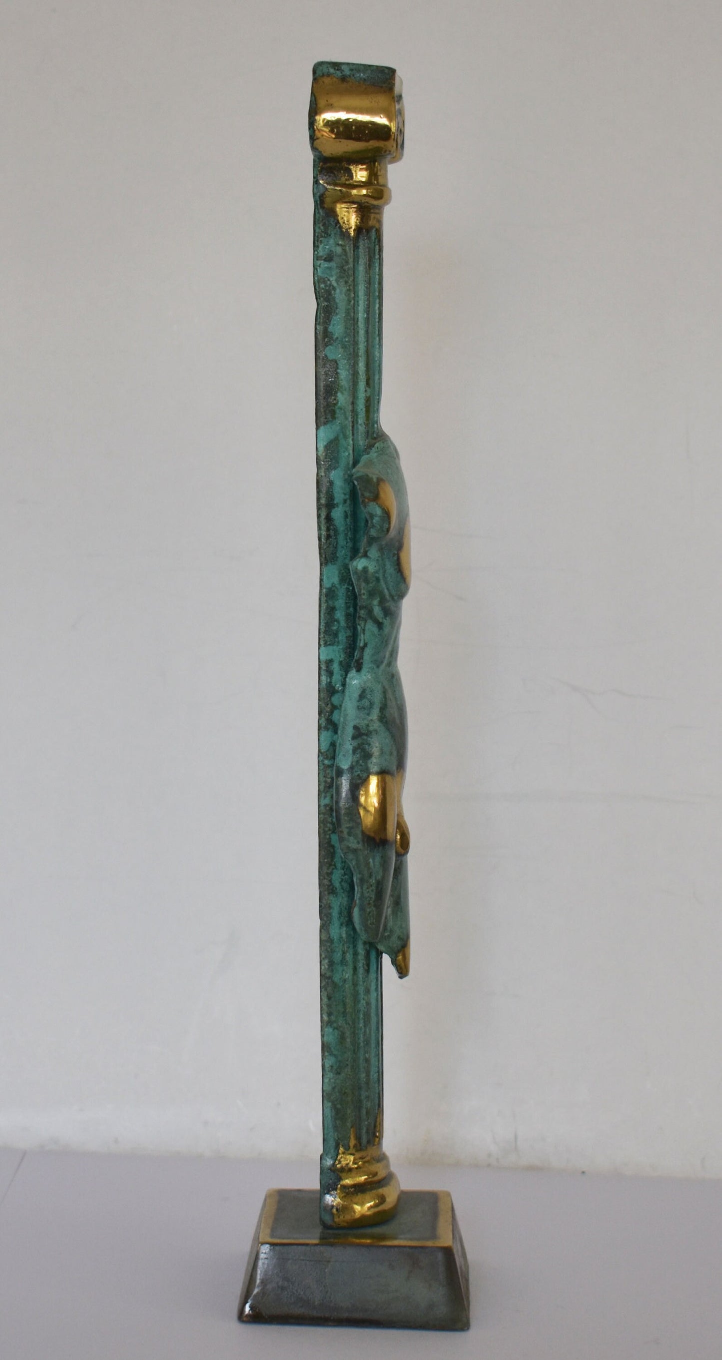 Headless Male Body on Ionic Column - pure Bronze Sculpture