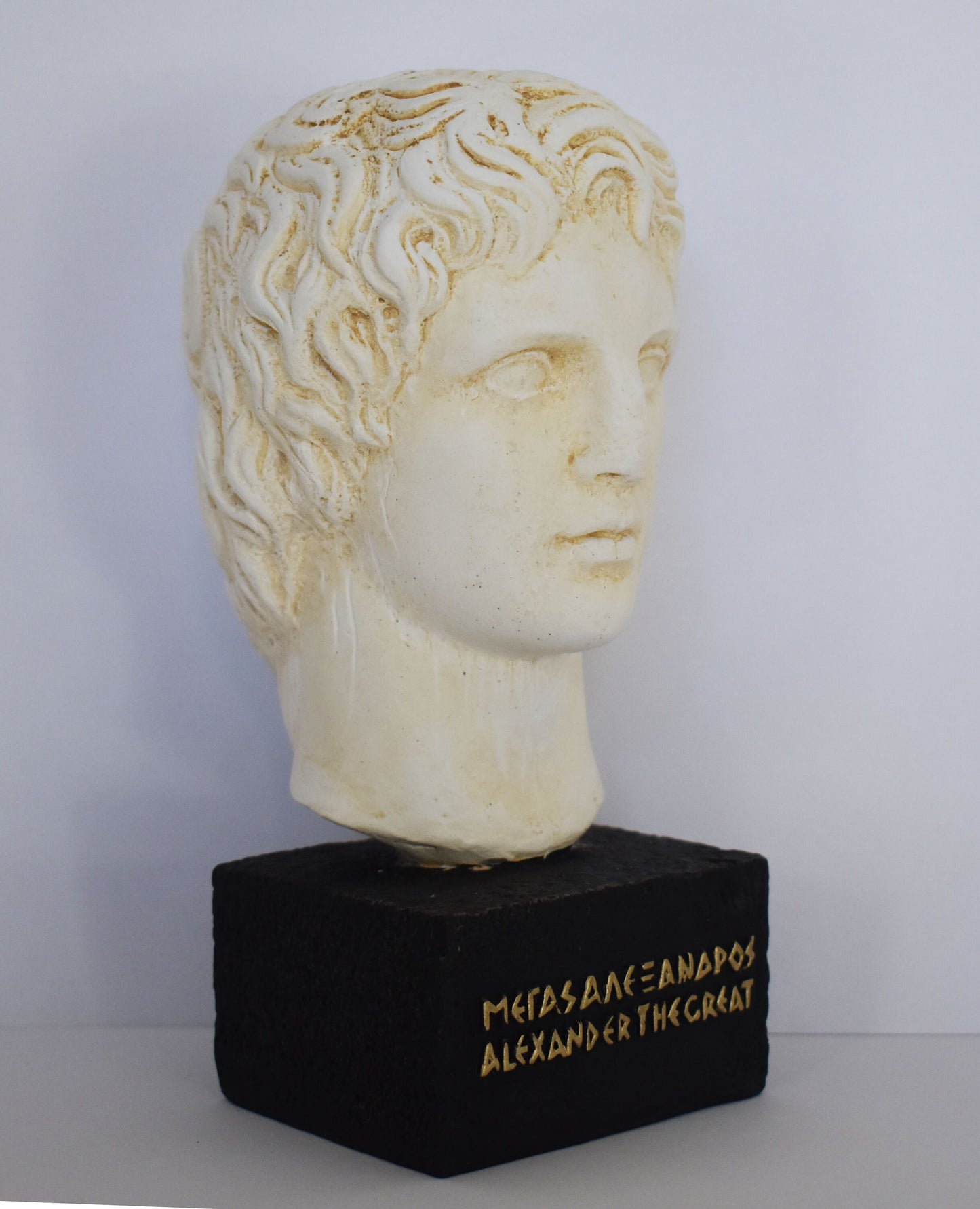 Alexander the Great - Macedonian King - Son of Philip - Student of Aristoteles - Museum Reproduction - Head Bust