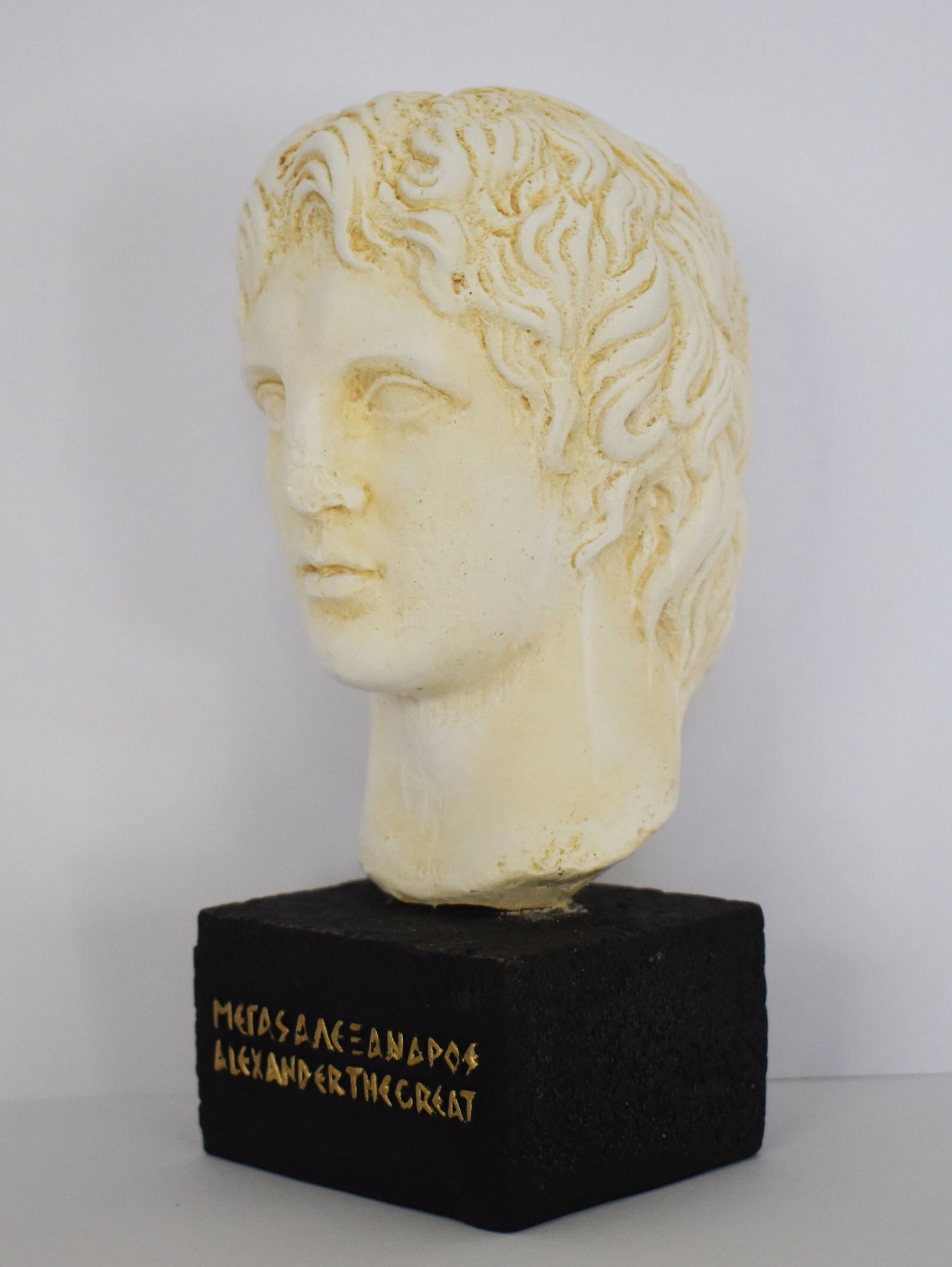 Alexander the Great - Macedonian King - Son of Philip - Student of Aristoteles - Museum Reproduction - Head Bust