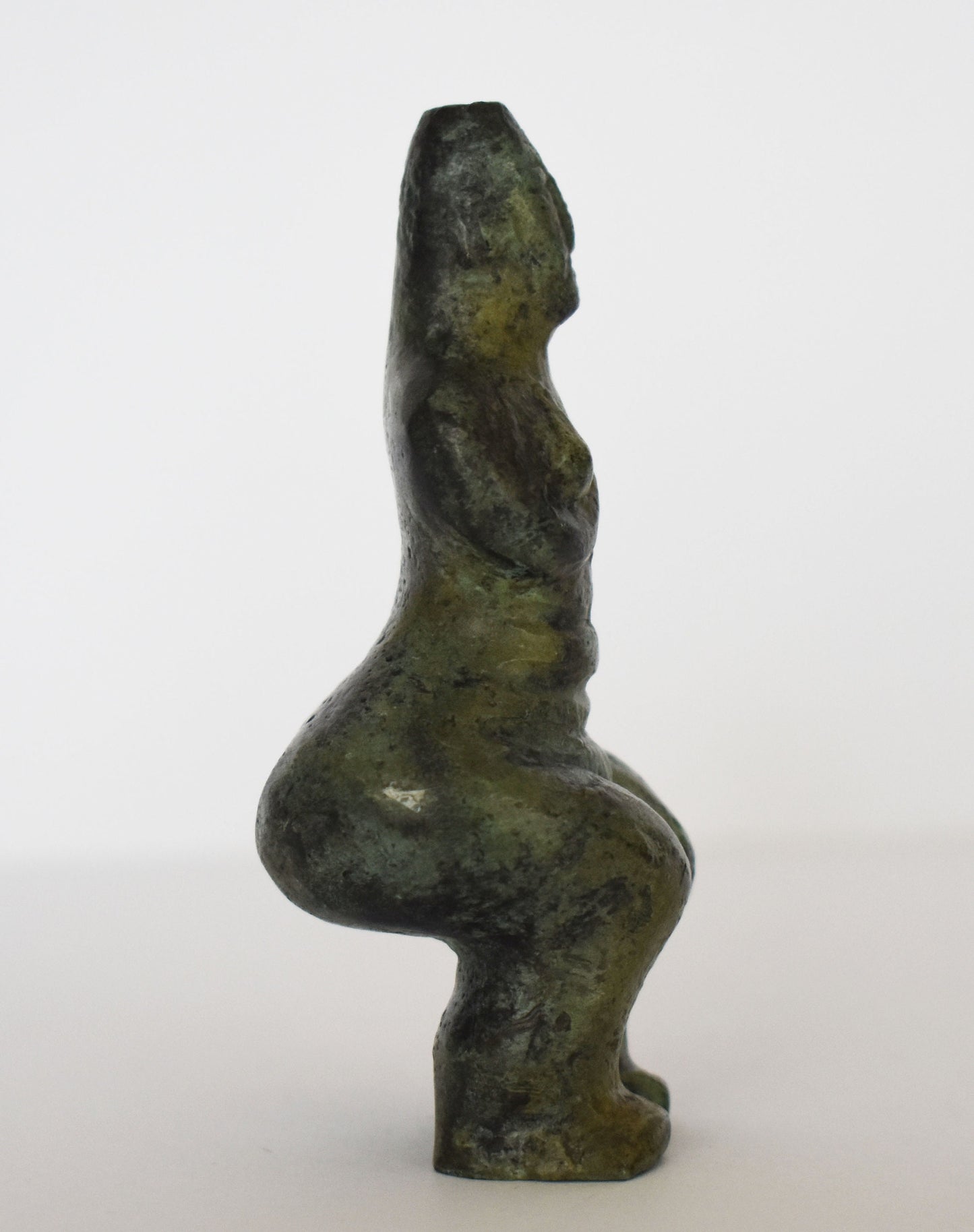 Paleolithic Female Figurine - deity or goddess - a token of female sexuality -Fertility - Ancient Greek Reproduction - pure bronze sculpture