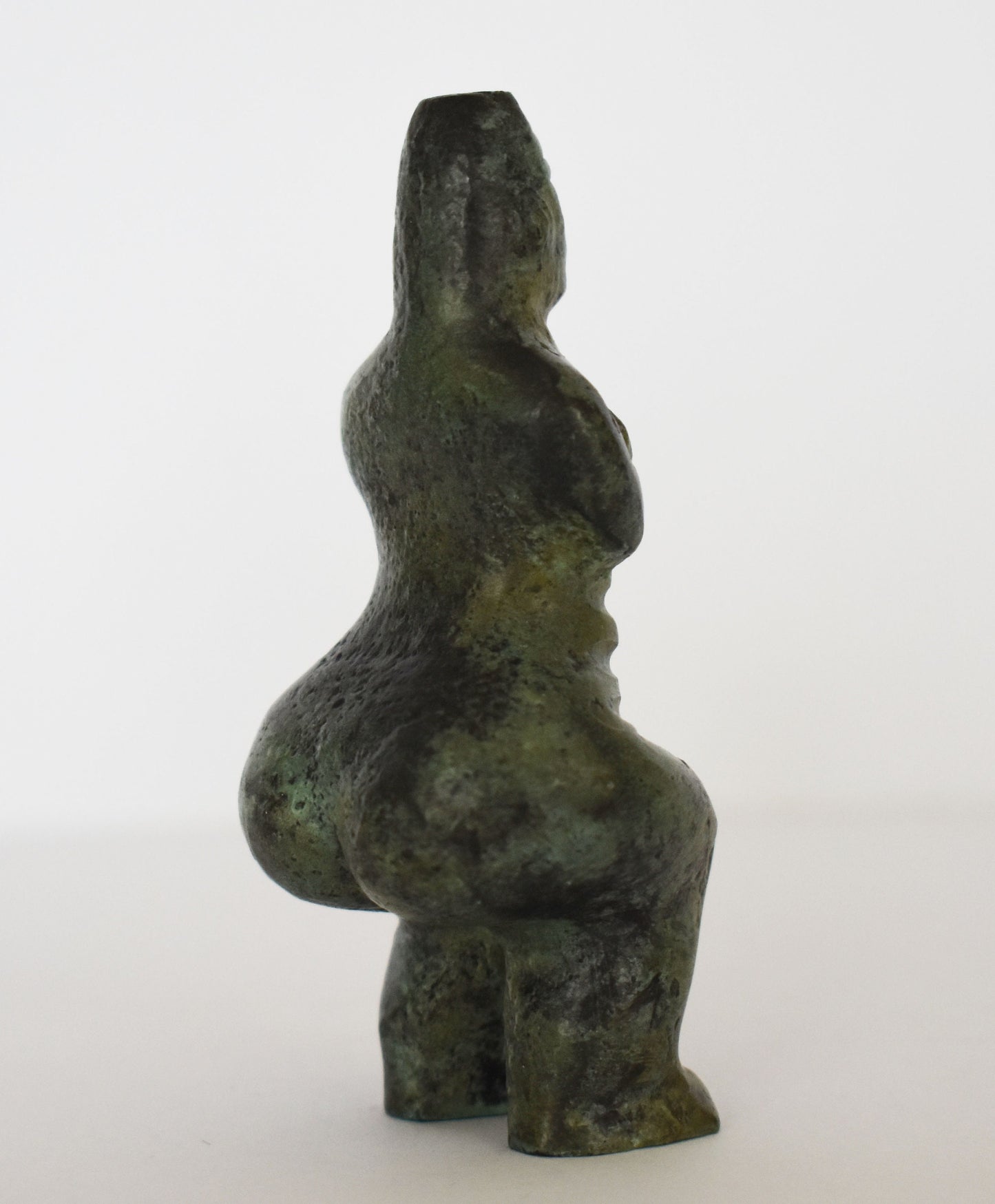 Paleolithic Female Figurine - deity or goddess - a token of female sexuality -Fertility - Ancient Greek Reproduction - pure bronze sculpture