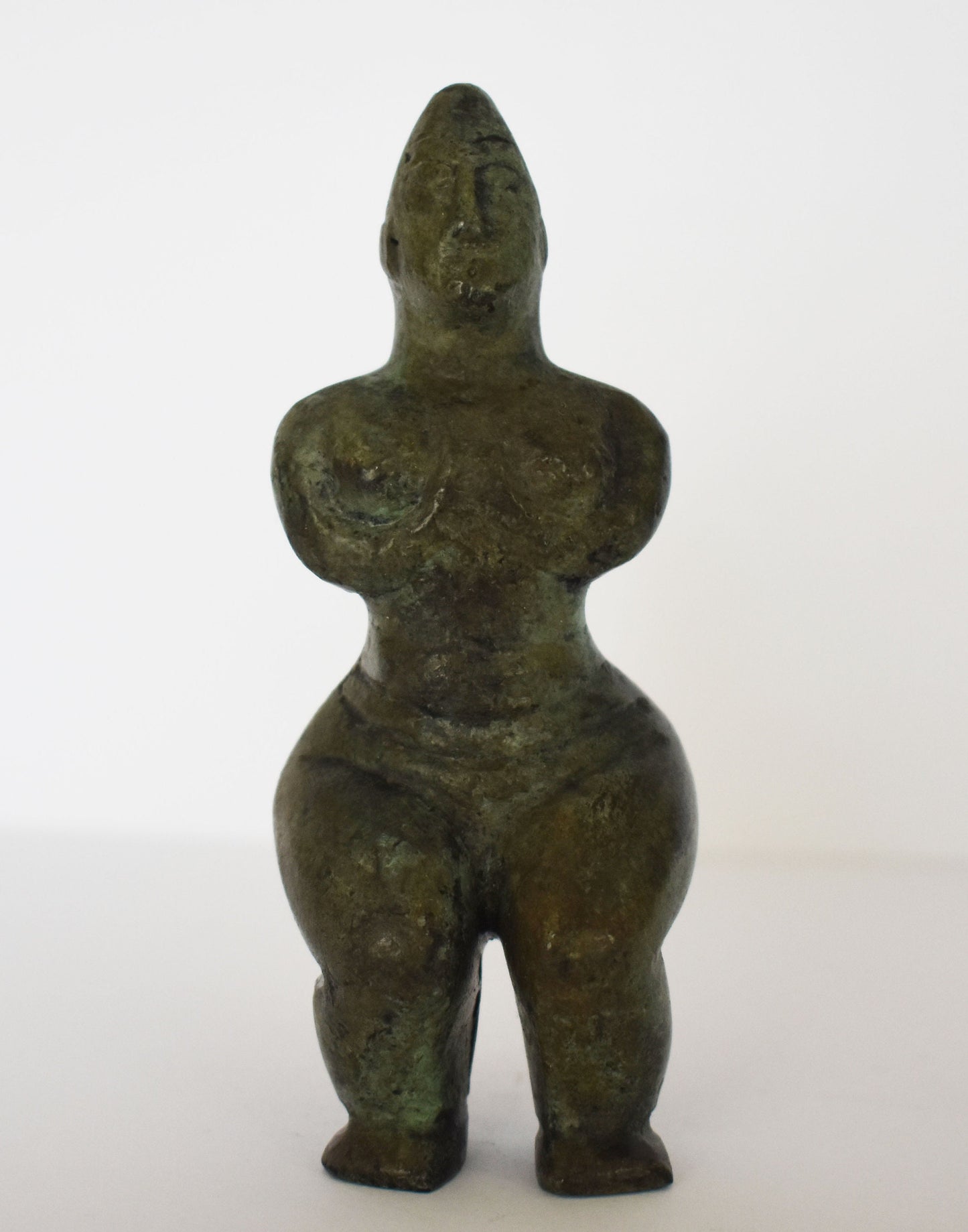 Paleolithic Female Figurine - Fertility Statue - Ancient Greek Reproduction - Small - pure bronze sculpture