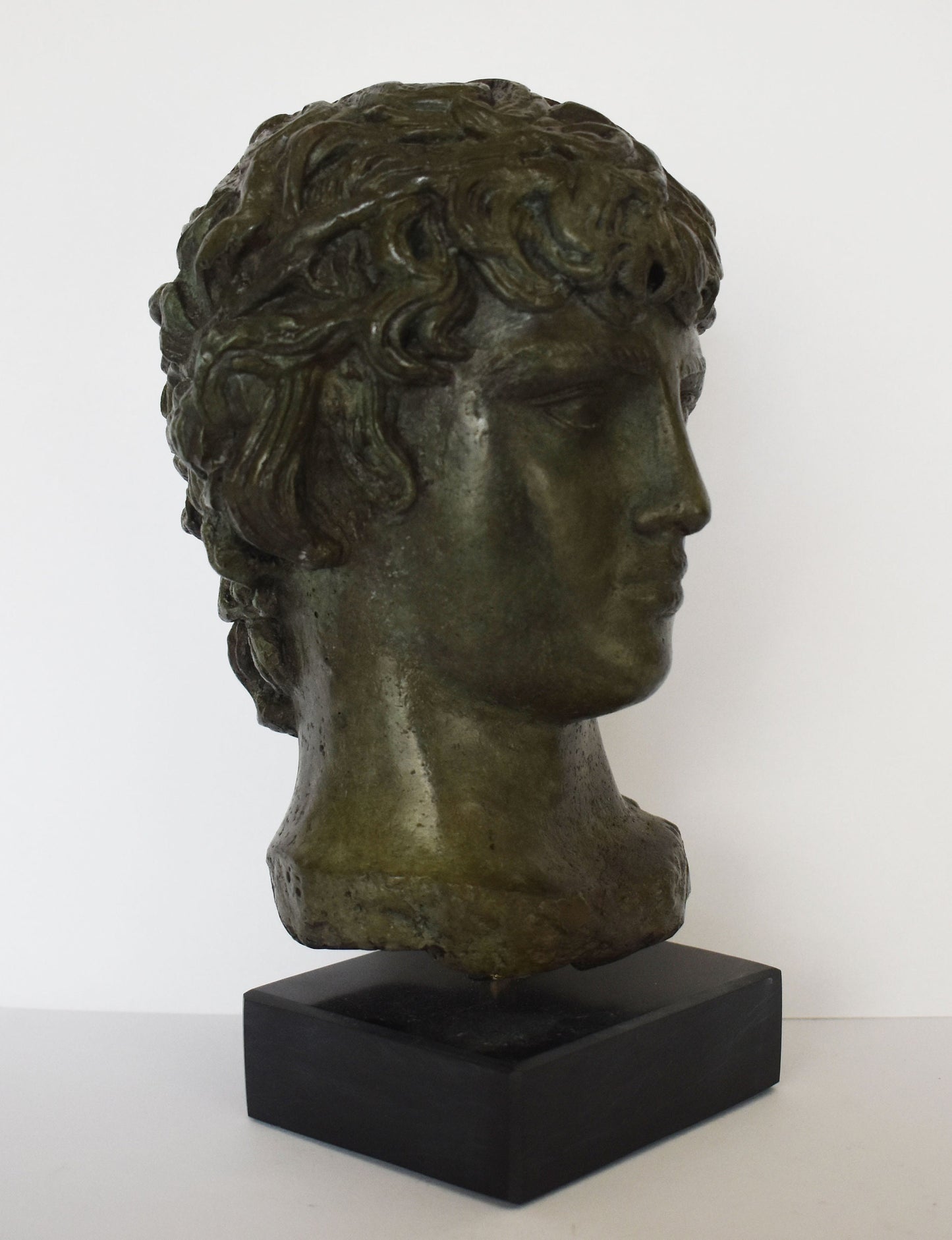 Antinous Bust - Antinoos - An Ancient Love Story with Roman Emperor Hadrian over the Centuries - pure bronze sculpture