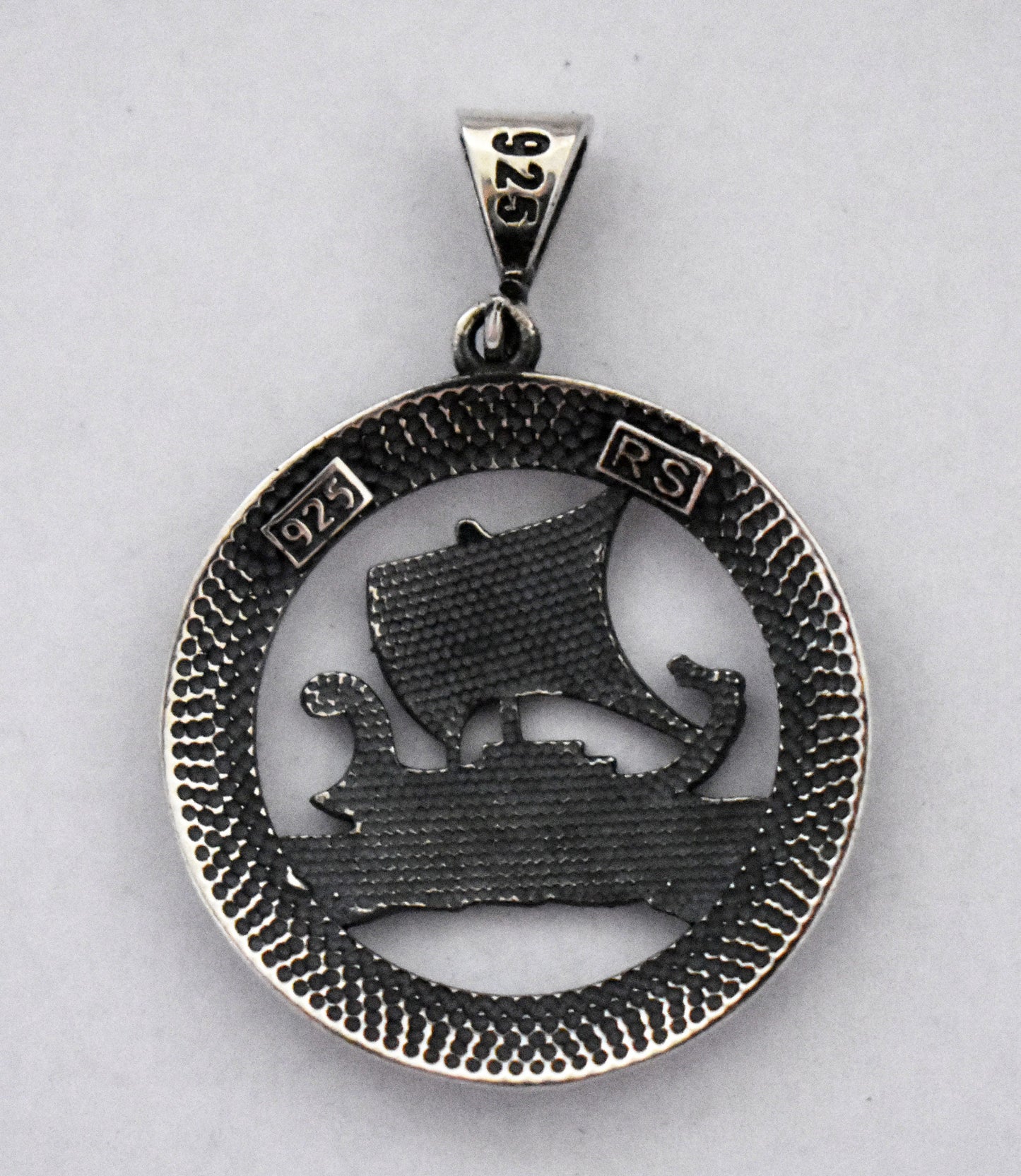 Trireme - Athenian Warship - Greco-Persian War - Salamis Battleship - 480 BC - Pendant - 925 Sterling Silver