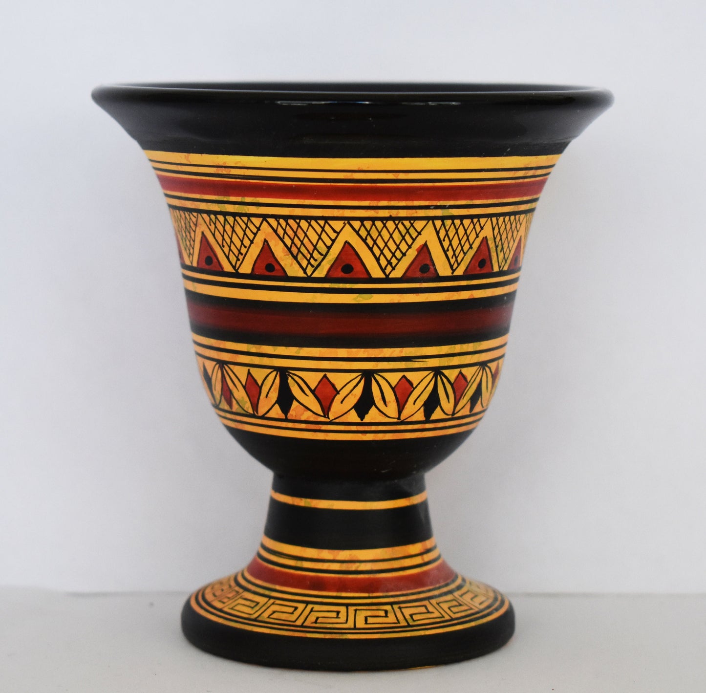Pythagoras Cup - Fair Cup, Cup of Justice - Eternity Motif - Athens - Geometric Period - 700 BC  - Ceramic  - Handmade in Greece