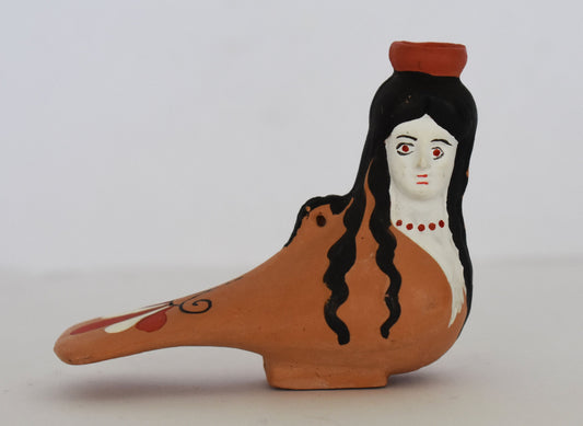 Terracotta Miniature in the form of a Siren - 550–500 BC - Rhodes Island - Greece - Reproduction - Ceramic Artifact