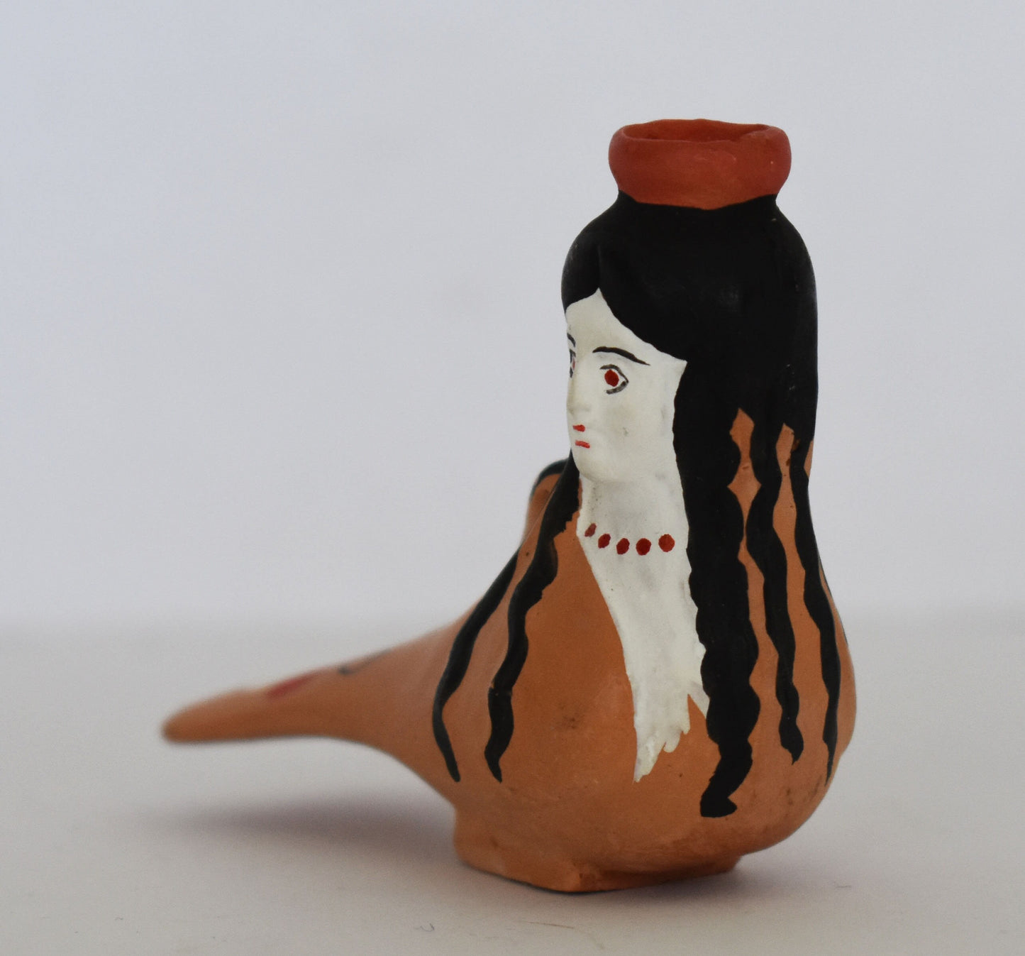 Terracotta Miniature in the form of a Siren - 550–500 BC - Rhodes Island - Greece - Reproduction - Ceramic Artifact