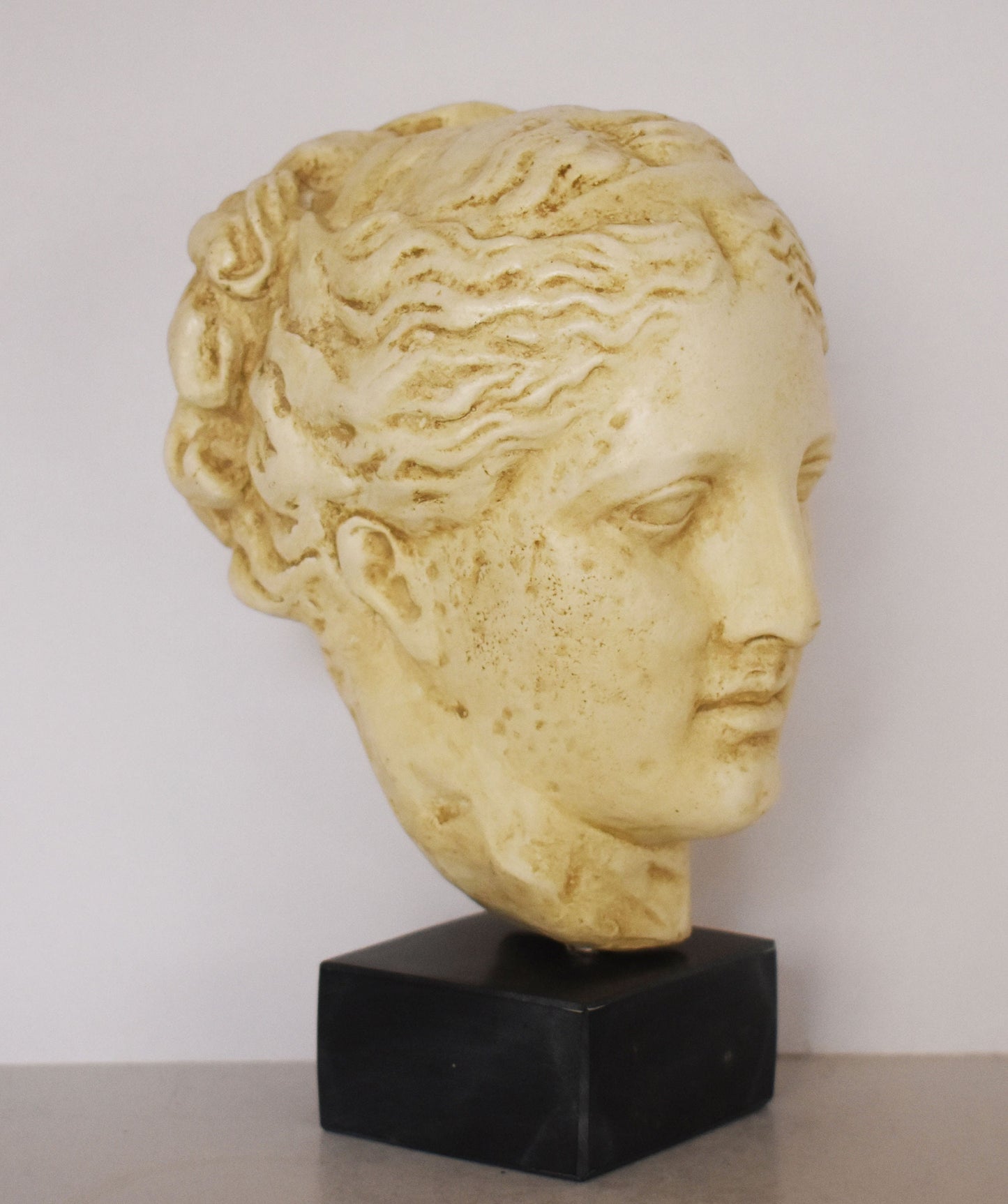 Hygieia Hygeia- Greek Goddess of Health, Cleanliness and Hygiene - Marble Base - Museum Reproduction - Head Bust