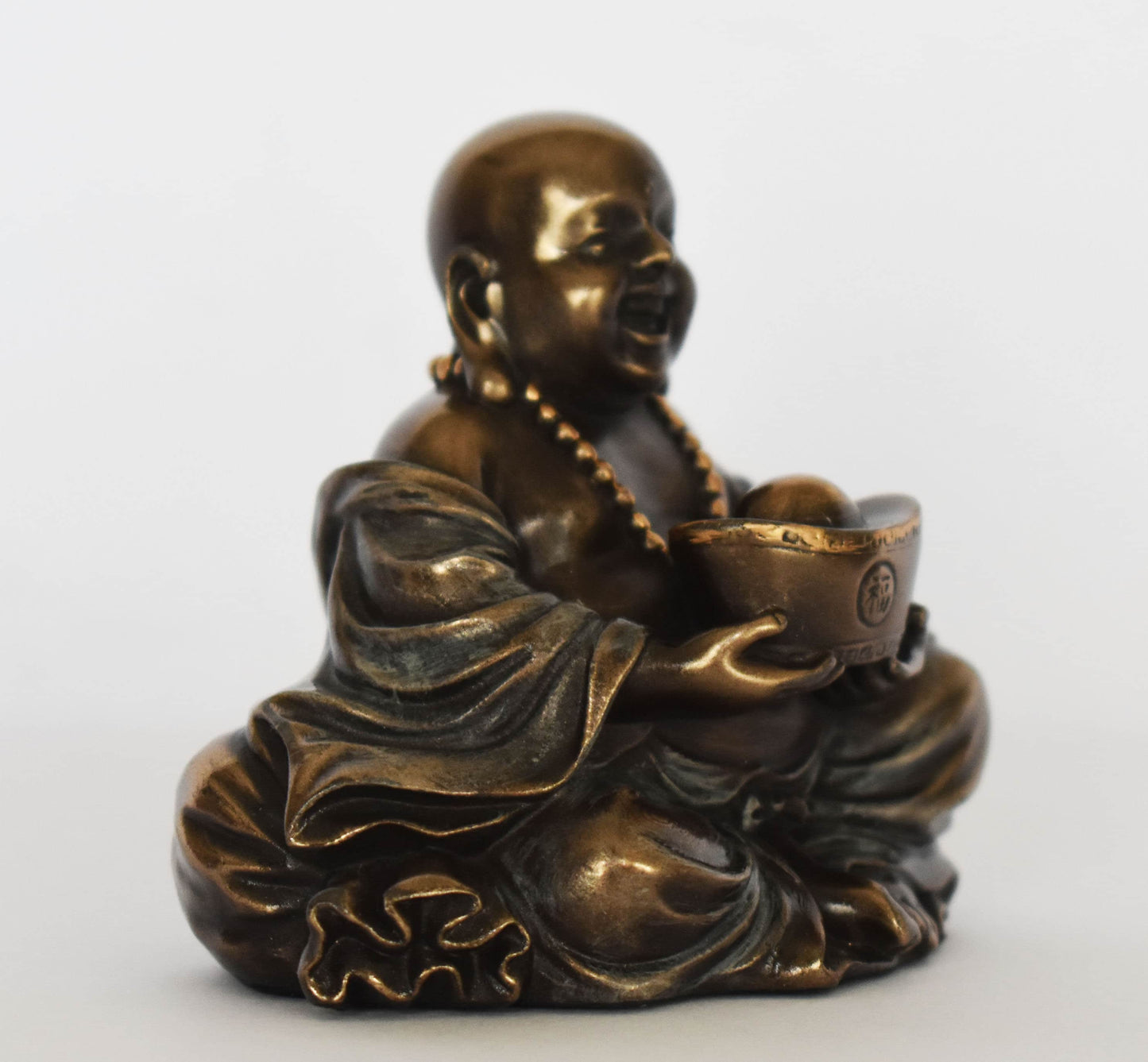 Buddha Siddhartha Gautama - Philosopher, Mendicant, Spiritual Teacher, Religious Leader -  500-400 BC - Mini - Cold Cast Bronze Resin