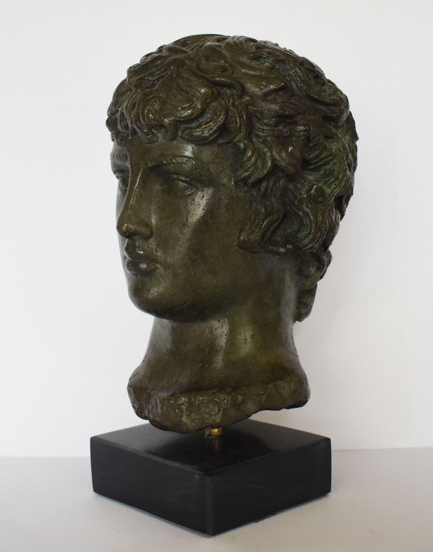 Antinous Bust - Antinoos - An Ancient Love Story with Roman Emperor Hadrian over the Centuries - pure bronze sculpture