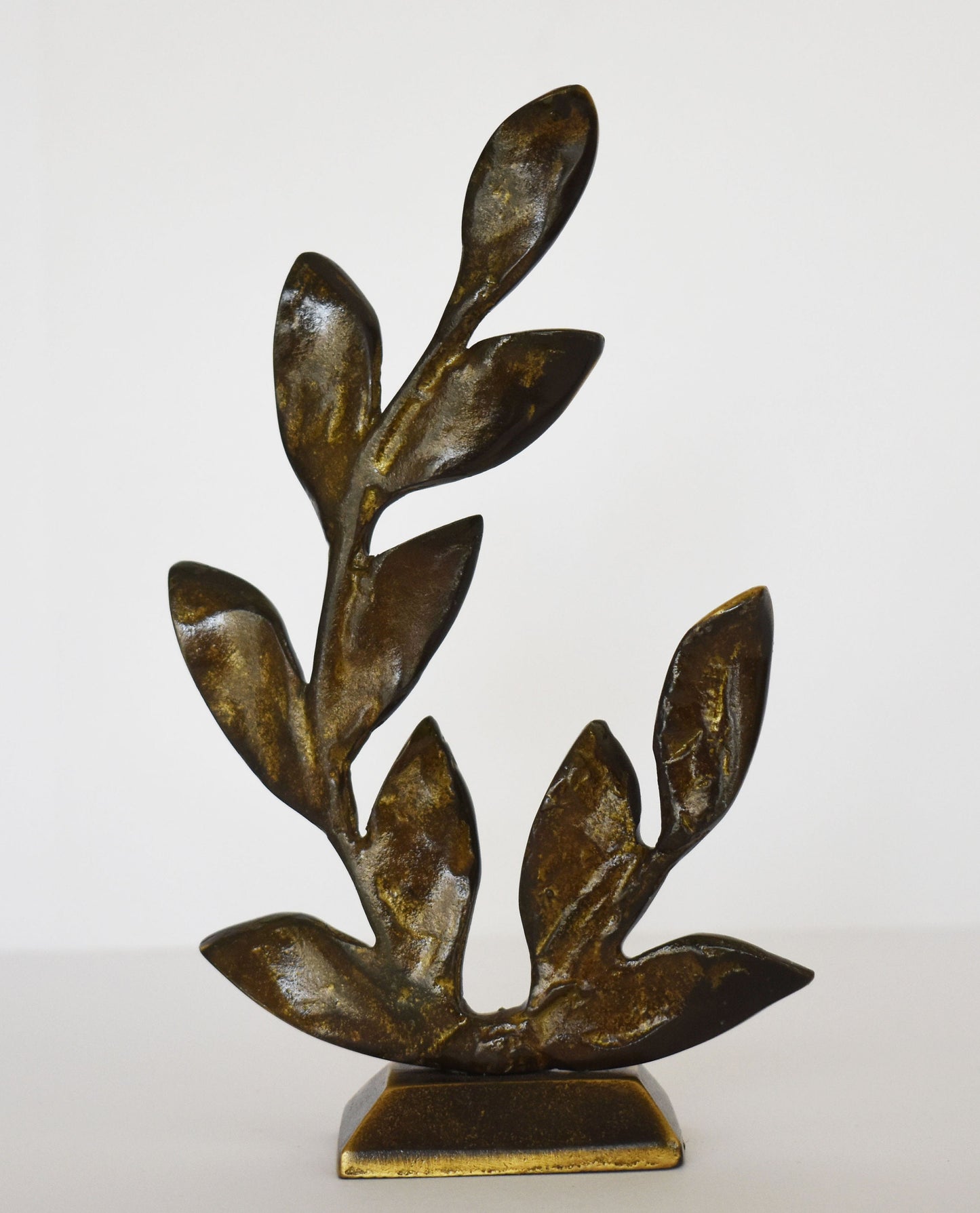 Olive Branch - Ancient Greek Symbol of Peace and Victory - Olympic Games Prize - pure bronze  statue