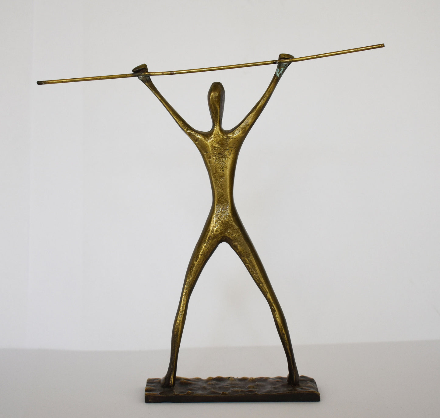 Weightlifting Athlete - Champion  - In Action - Competition -  Olympic Game - Modern - pure bronze  statue