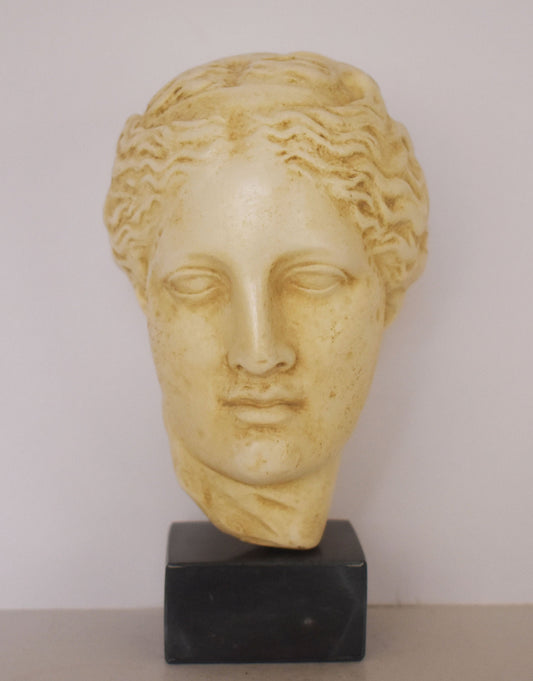 Hygieia Hygeia- Greek Goddess of Health, Cleanliness and Hygiene - Marble Base - Museum Reproduction - Head Bust