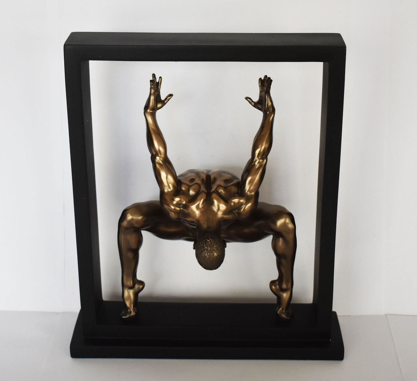 Naked Male Statue - I love your eyes when the lovelight lies lit with a passionate fire - Cold Cast Bronze Resin