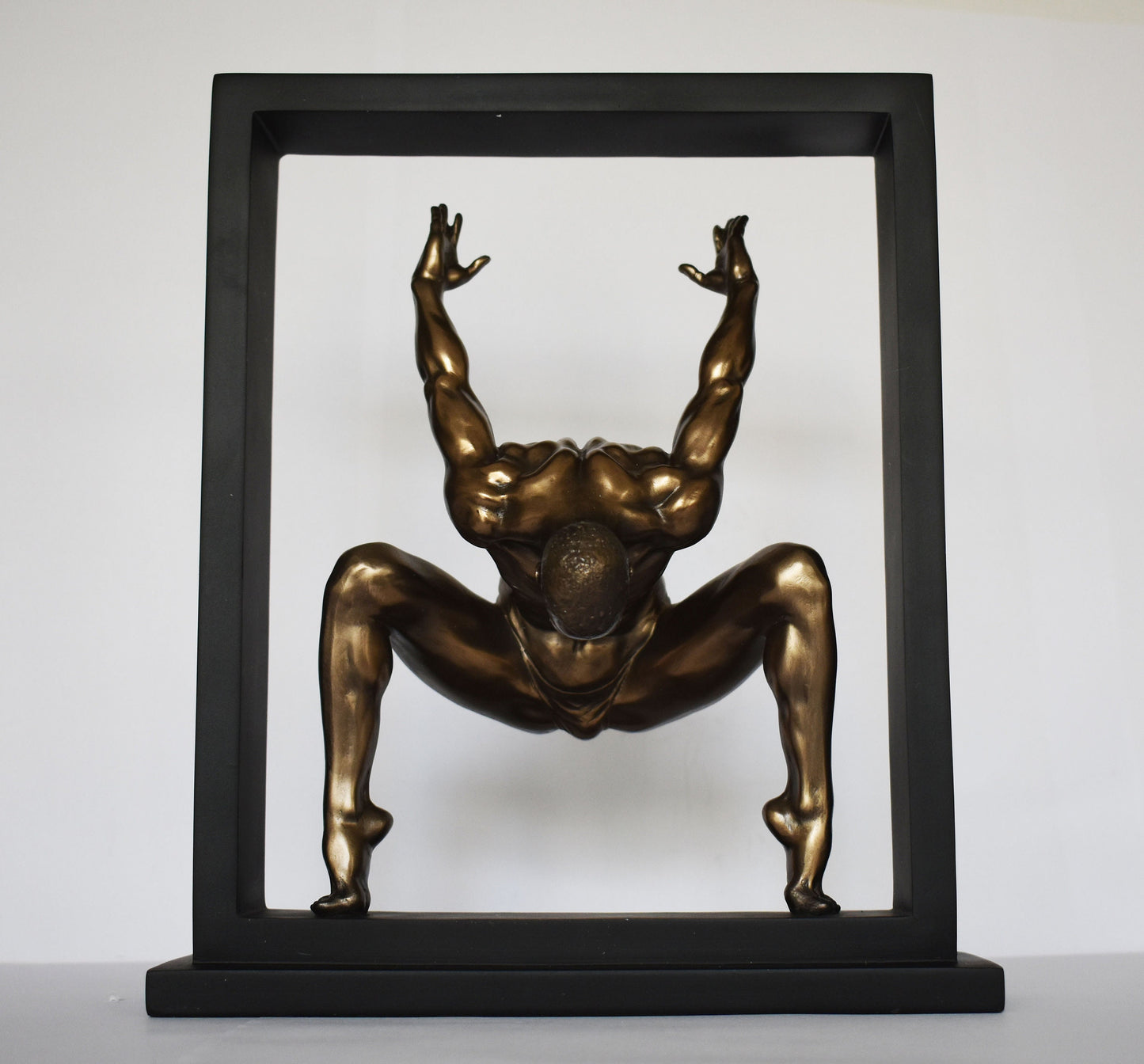 Naked Male Statue - I love your eyes when the lovelight lies lit with a passionate fire - Cold Cast Bronze Resin