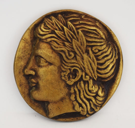 Apollo - Greek Roman God of Music, Poetry, Sun, Light, Prophecy and Healing - Paperweight - pure bronze  statue