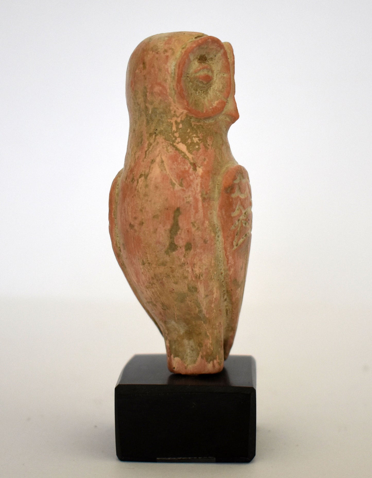 Owl of Goddess Athena Minerva - Symbol of Wisdom and Intelligence - Marble Base - Ceramic
