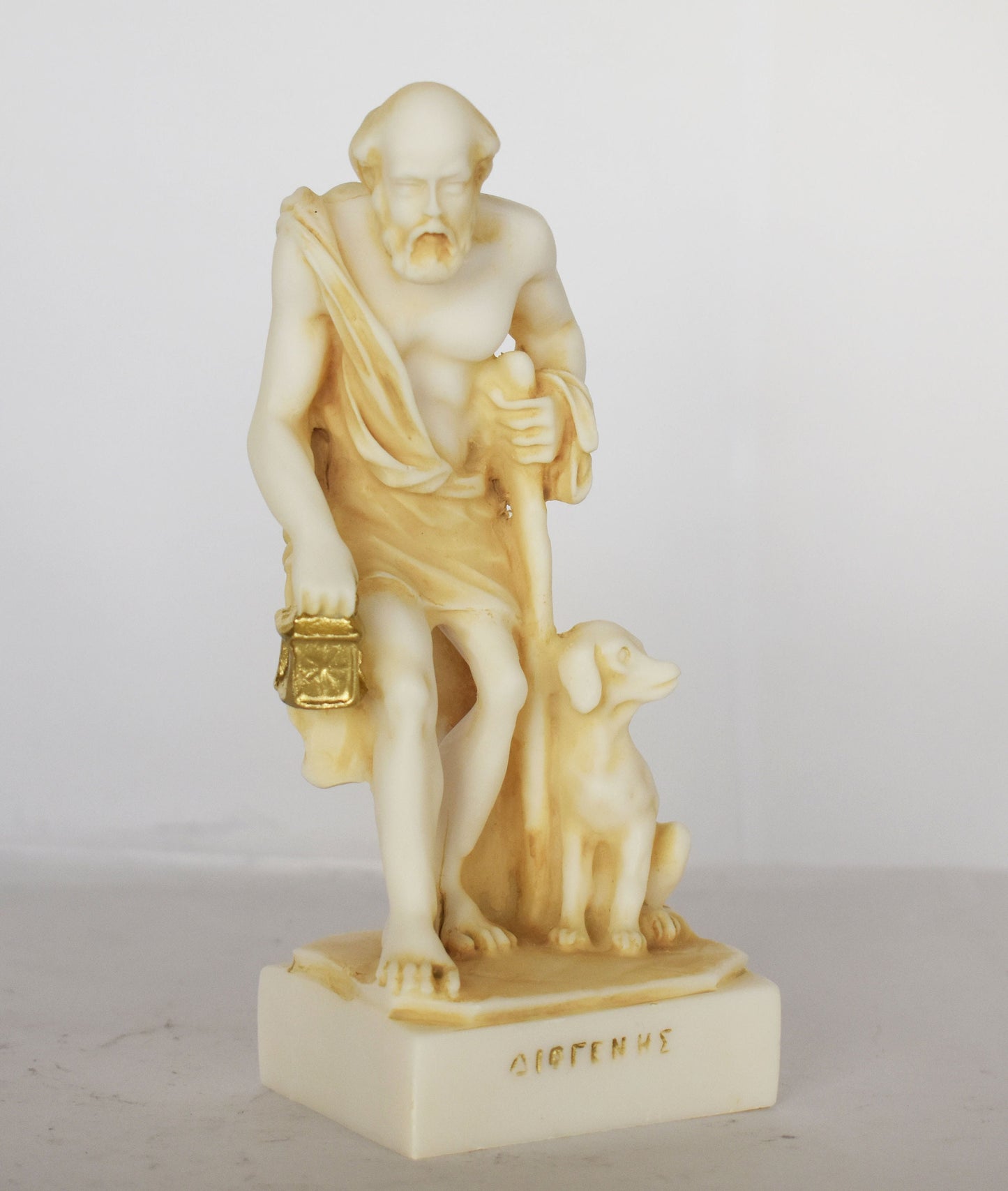 Diogenes the Cynic - Ancient Greek Philosopher - 412 -323 BC - Alabaster Statue