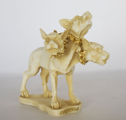 Cerberus - Three-Headed Hound of Hades, Keeper of The Underworld - Alabaster Statue