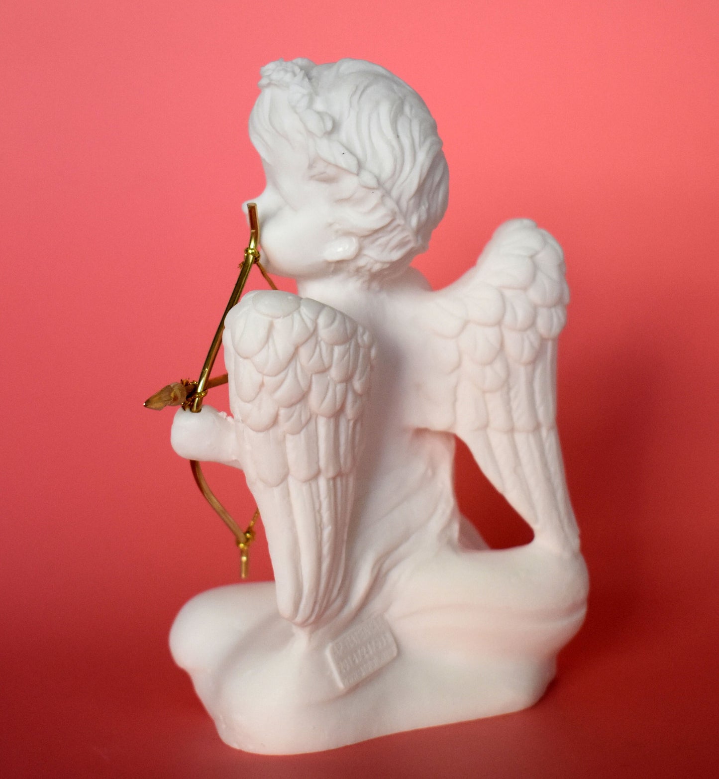 Eros  - ancient Greek God of Love and Desire - Cupid - alabaster statue sculpture