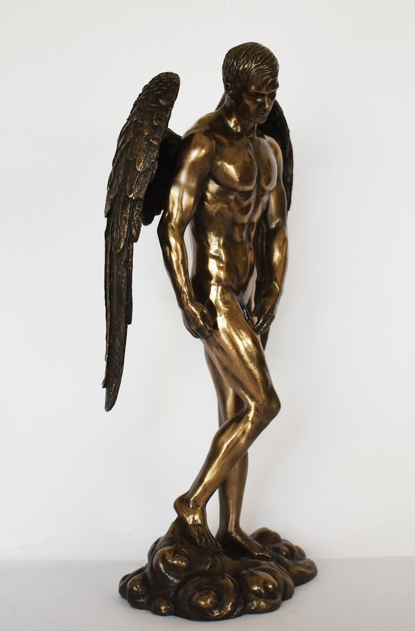 Fallen Angel - Cast Out of Heaven or Sinned - Rebellious conduct against God - Tempt Humans to Lawlessness - Cold Cast Bronze Resin