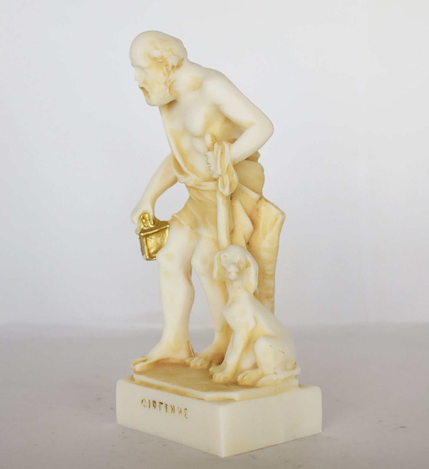 Diogenes the Cynic - Ancient Greek Philosopher - 412 -323 BC - Alabaster Statue