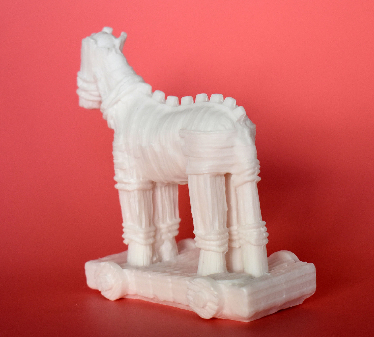 Trojan Horse - huge hollow - Used by the Greeks to Conquer Troy - Homer's Iliad - alabaster statue