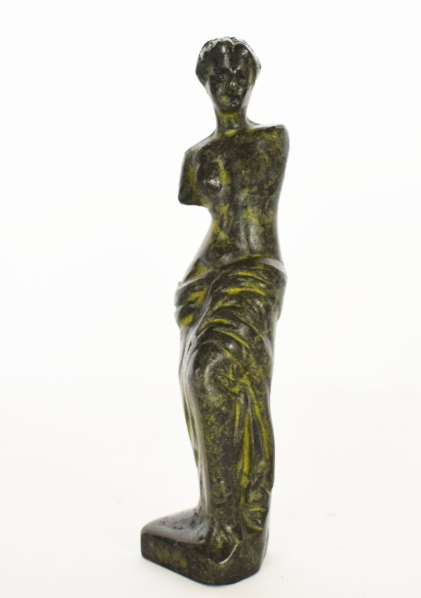 Aphrodite Venus – Greek Roman Goddess of Love, Beauty, Pleasure, Fertility, Desire and Procreation  - Miniature - pure bronze  statue