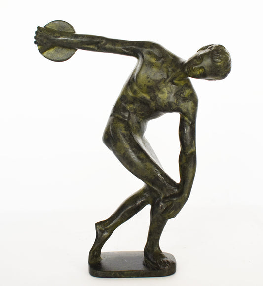 Discobolus of Myron - It shows real life through art, and showing success and motion - pure Bronze Sculpture