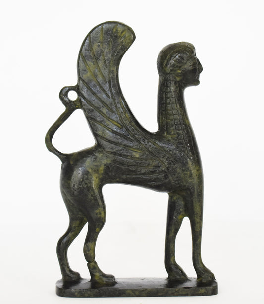 Sphinx - Guardian of Sacred Places, Symbol of Mystery - Composition of the Mortal and the Immortal - Mythology - pure bronze  statue