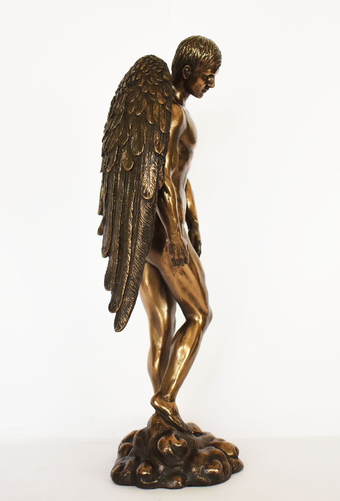 Fallen Angel - Cast Out of Heaven or Sinned - Rebellious conduct against God - Tempt Humans to Lawlessness - Cold Cast Bronze Resin