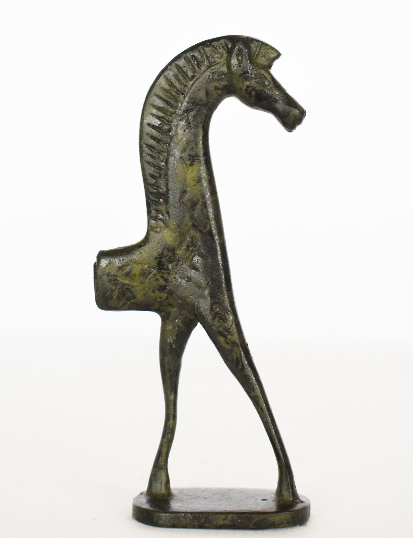 Archaic Acropolis Horse - Symbol of Wealth and Prosperity - Small - Museum Reproduction - pure Bronze Sculpture