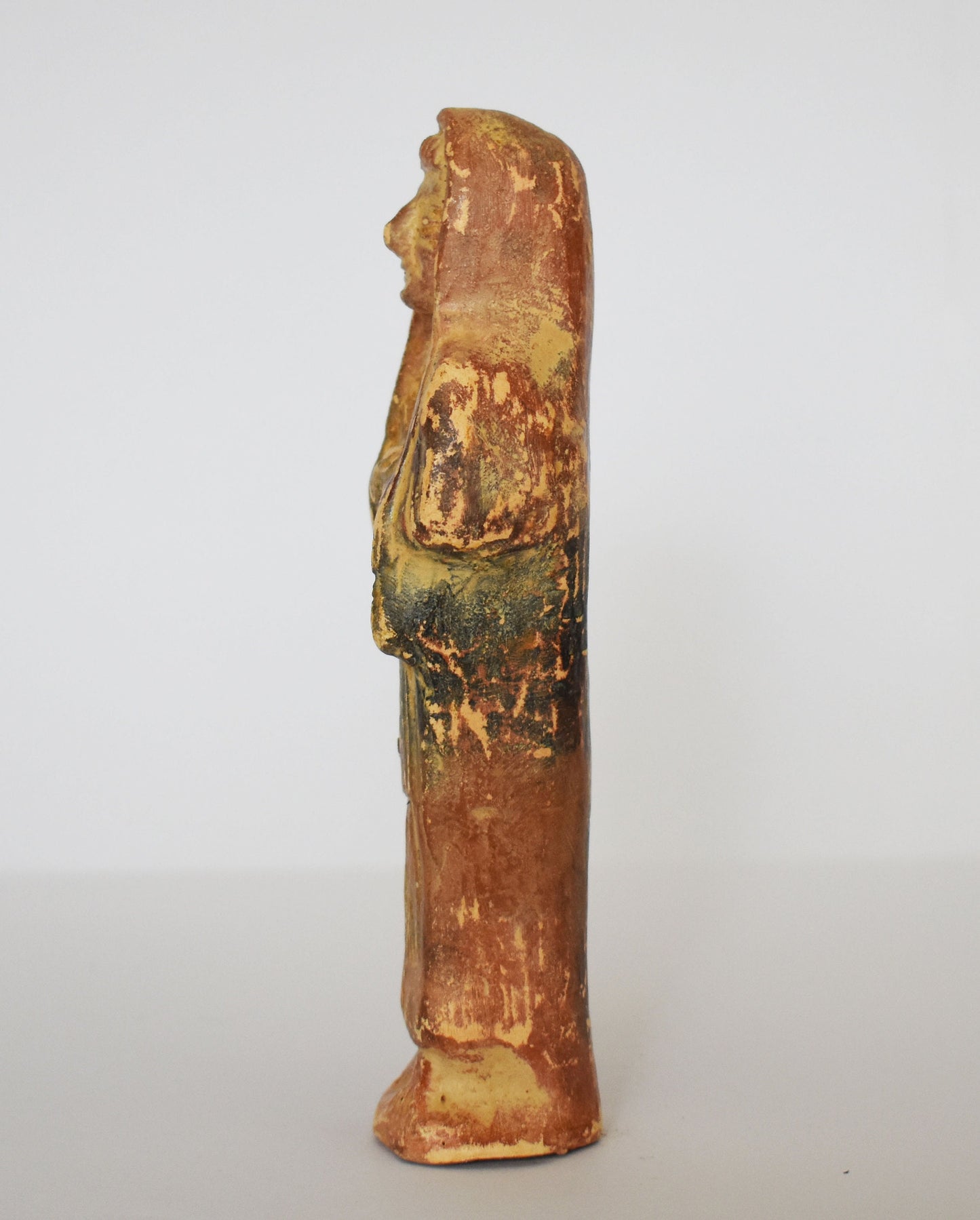 Priest - Cypriot Idol - Spiritual Ceremony - Teracotta Miniature - 1100 BC - Nicosia Museum  - Ceramic Artifact