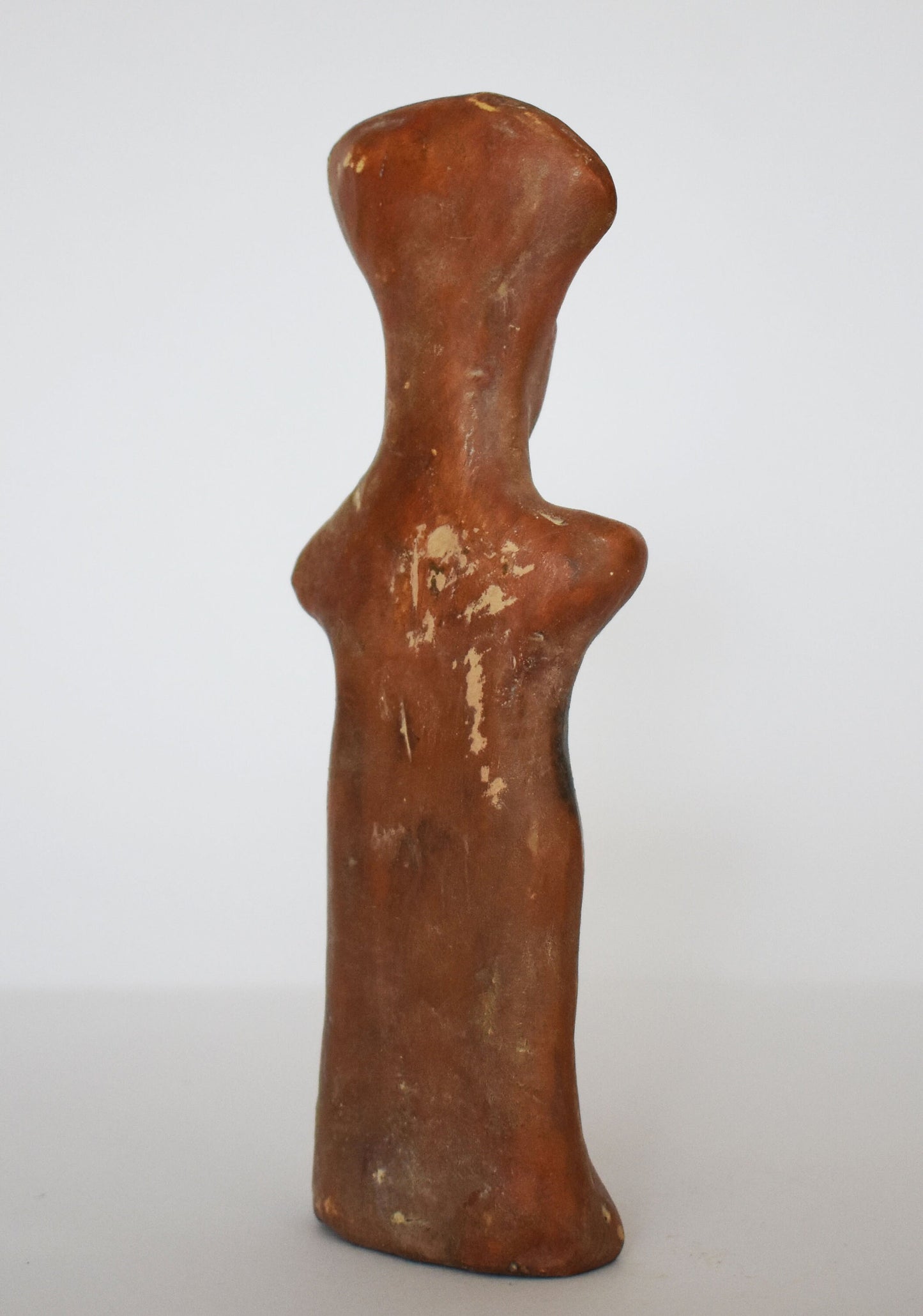 Plank Shaped Female Figurine - From Cyprus - 1100 BC - Museum Reproduction - Ceramic Artifact