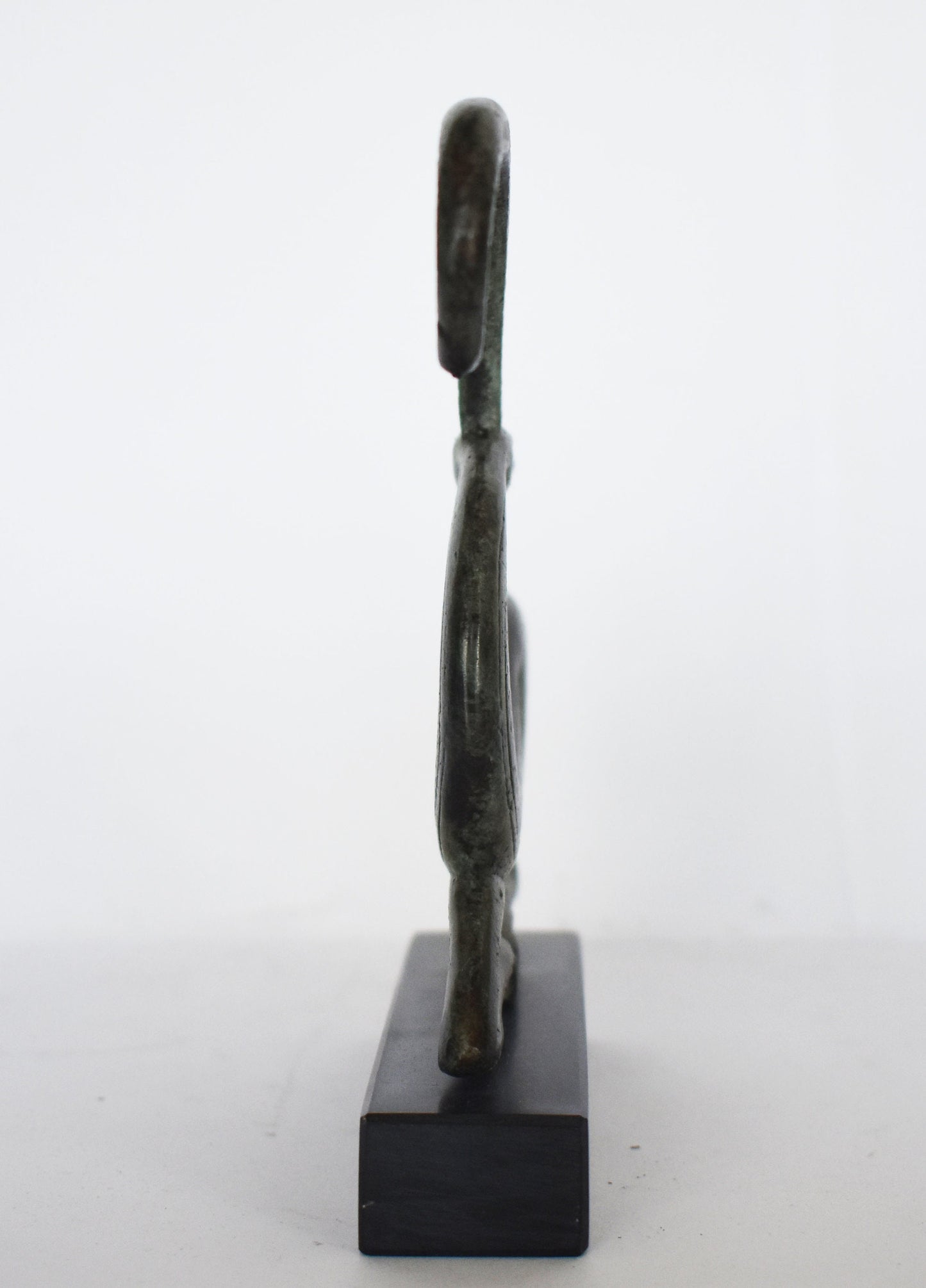 Graceful Ibex - pure Bronze Sculpture - marble base - Small Size - Symbol of Energy, Long Life, Fertility