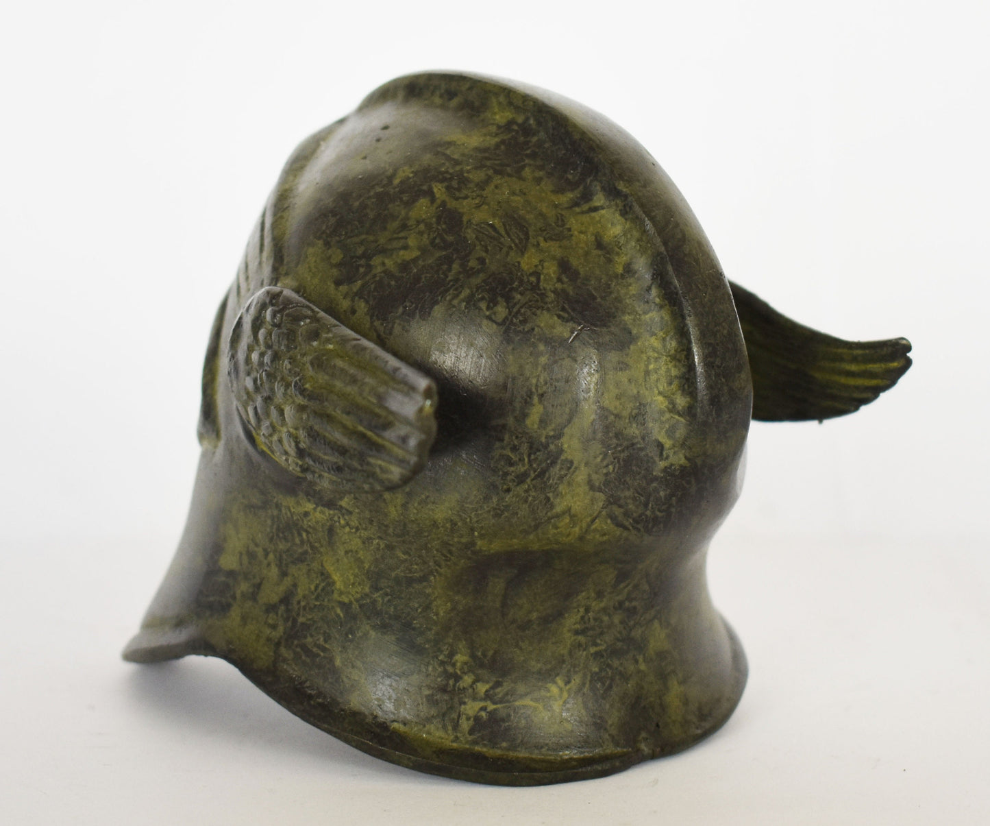 Ancient Greek Corinthian Helmet - Classical Period  - 5th and 4th centuries BC - Small - Museum Reproduction - pure bronze  statue