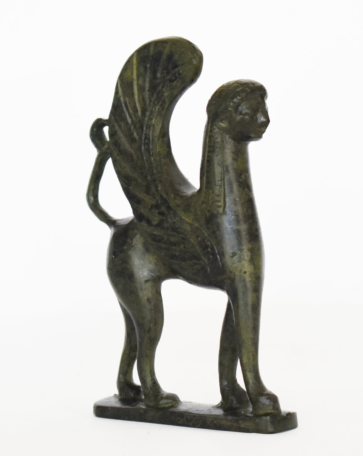 Greek Sphinx - Guardian of Sacred Places, Symbol of Mystery - Composition of the Mortal and the Immortal - Oedipus - pure bronze  statue