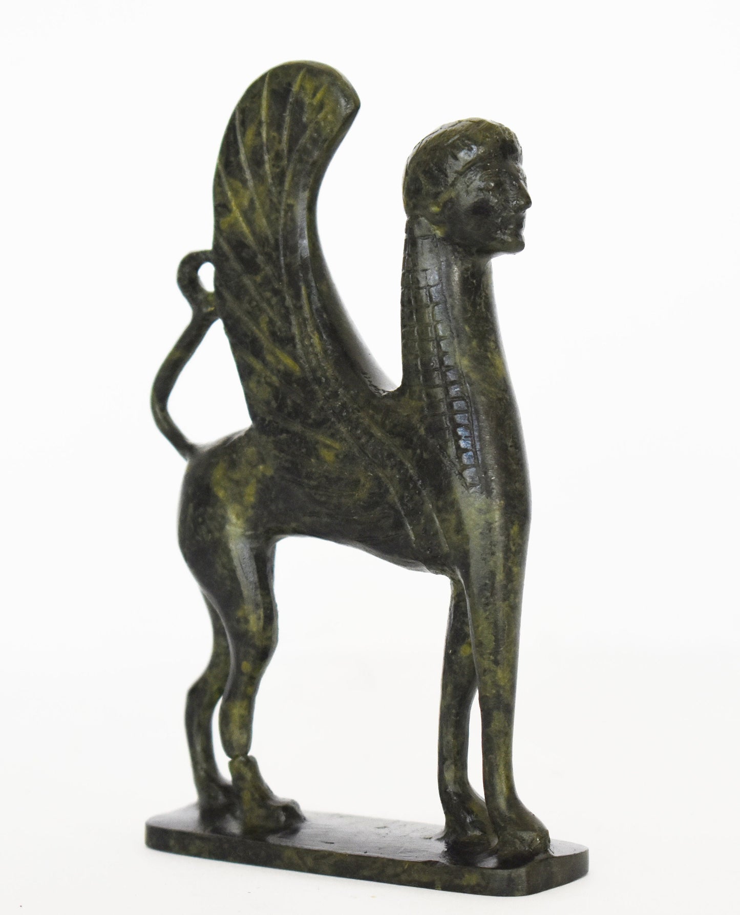 Sphinx - Guardian of Sacred Places, Symbol of Mystery - Composition of the Mortal and the Immortal - Mythology - pure bronze  statue