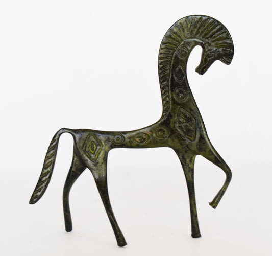 Ancient Greek Horse - Mycenaean - Symbol of Wealth and Prosperity - Small - pure bronze statue