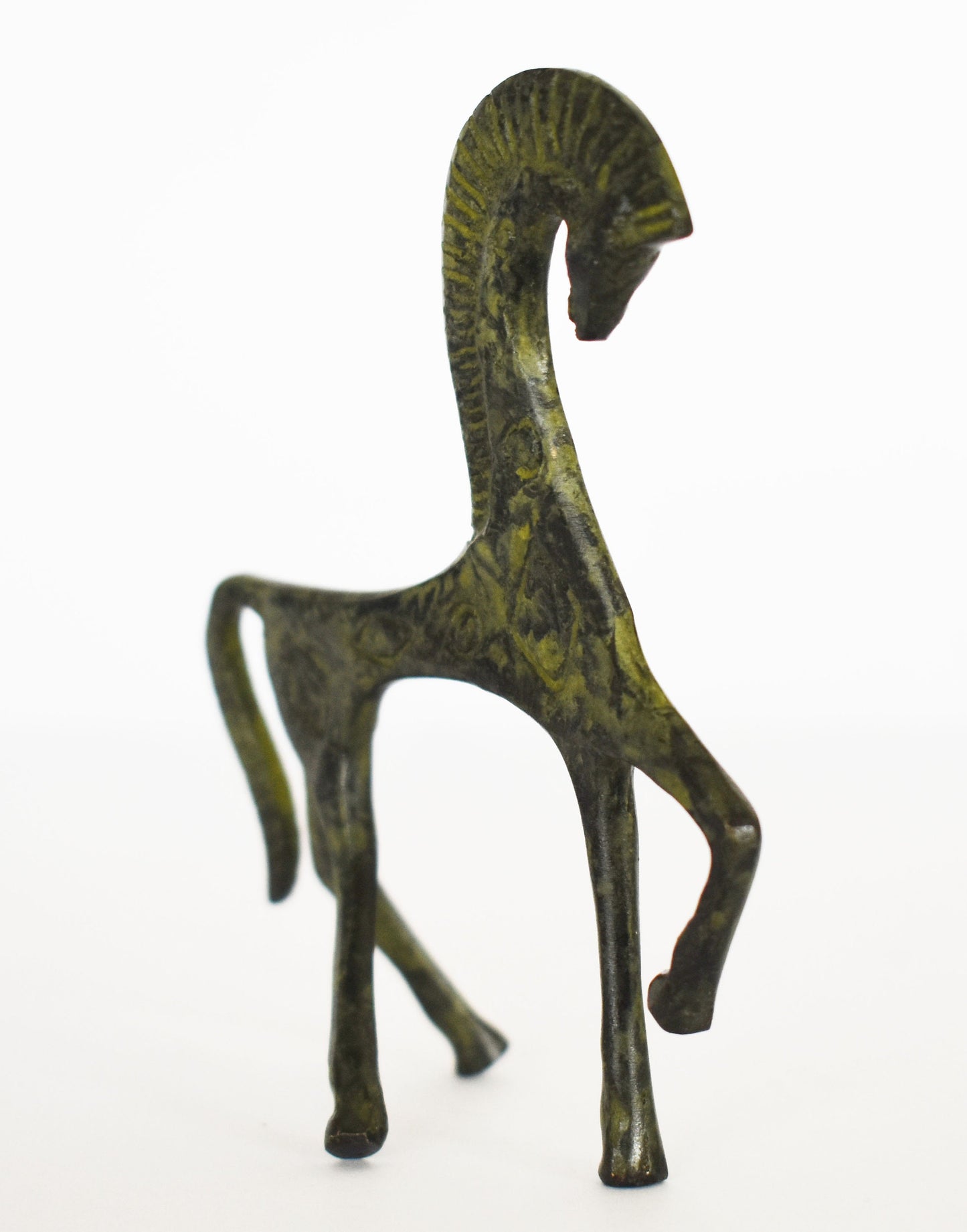 Ancient Greek Horse - Mycenaean - Symbol of warfare, sport, and transportation - Small - pure bronze statue