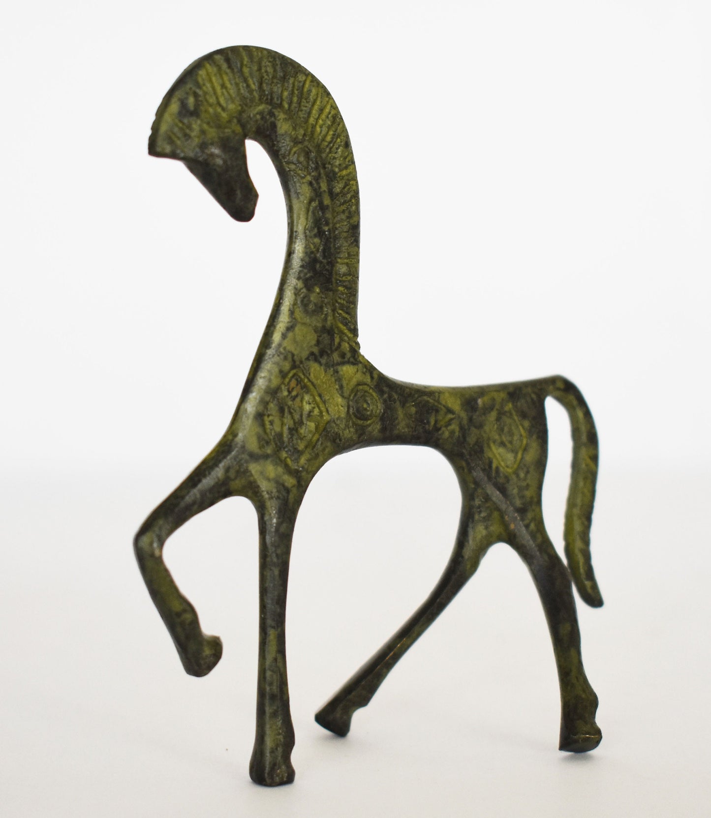 Ancient Greek Horse - Mycenaean - Symbol of warfare, sport, and transportation - Small - pure bronze statue