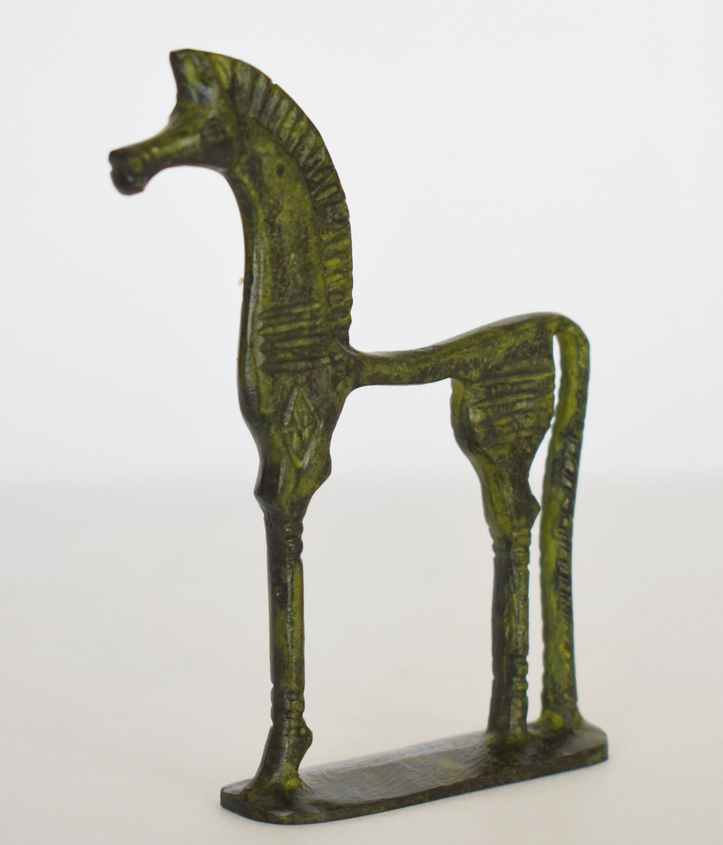 Ancient Greek Horse - Athens, Attica - 500 BC - pure Bronze Sculpture - Small - Symbol of Wealth and Prosperity