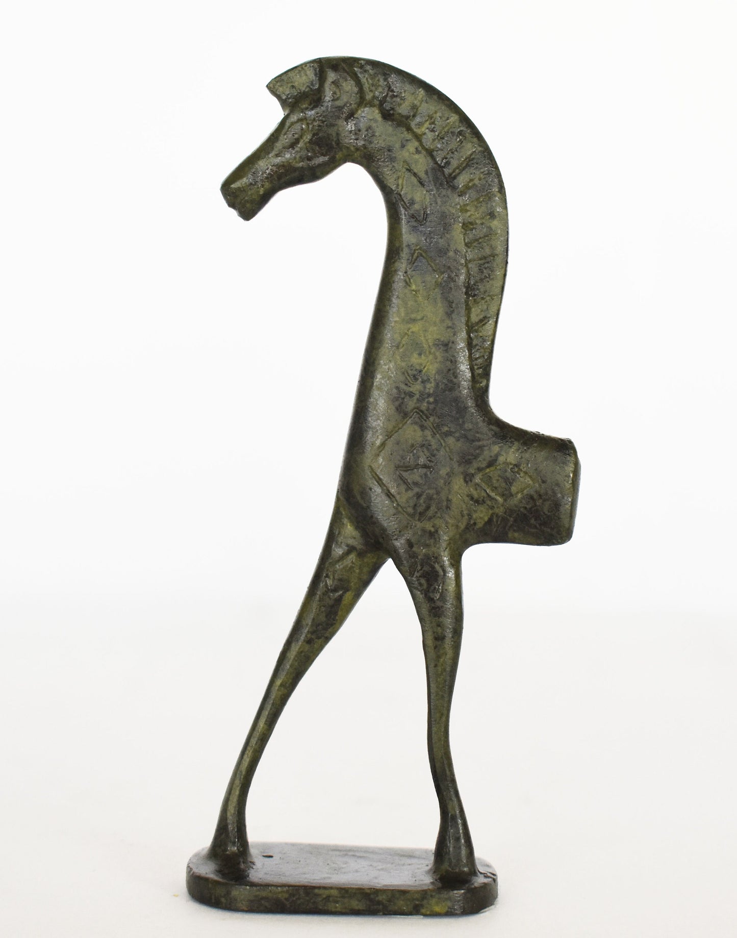 Archaic Acropolis Horse - Symbol of Wealth and Prosperity - Small - Museum Reproduction - pure Bronze Sculpture