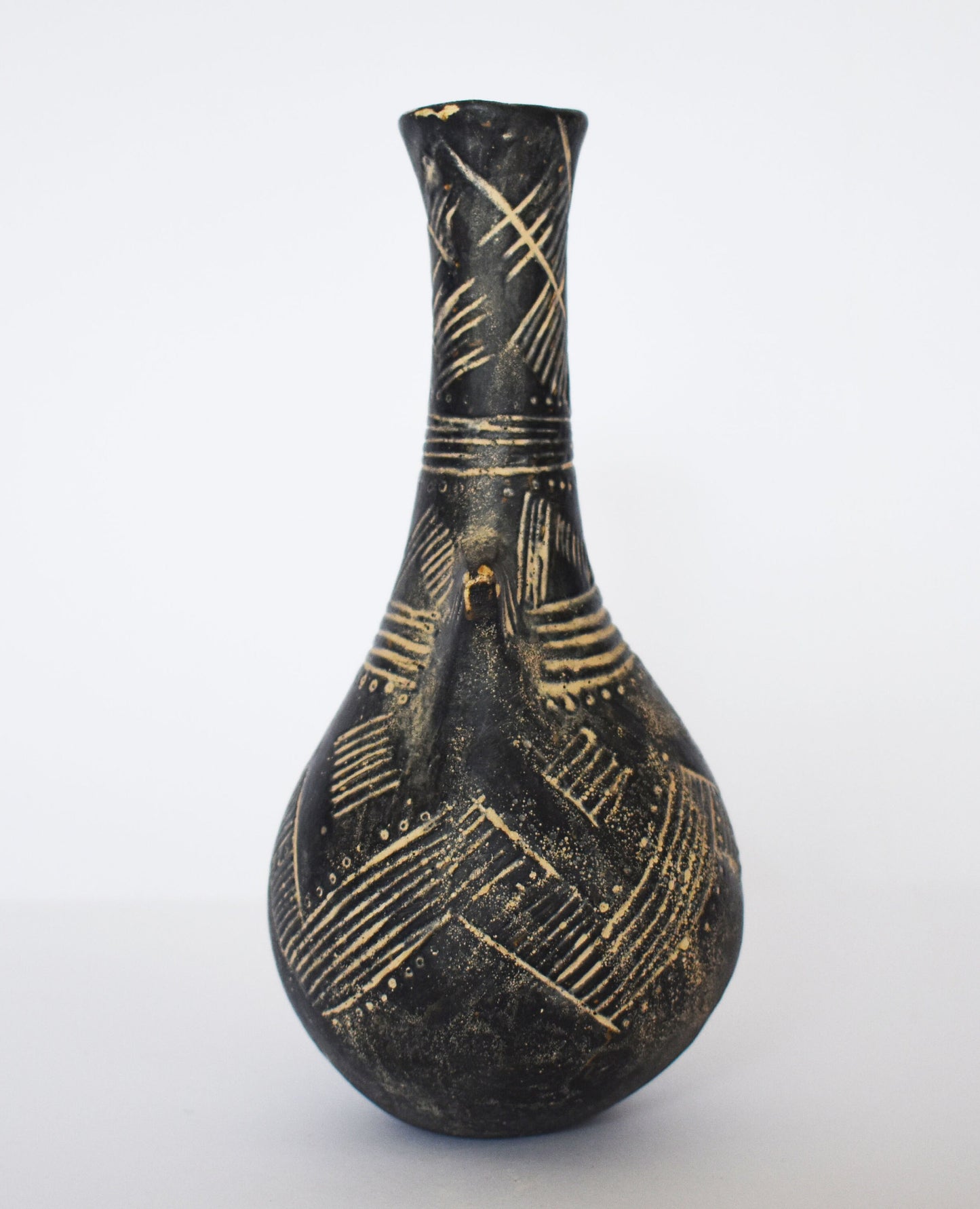 Long Neck Vessel - Cypriot -  1800 BC - Museum Reproduction - Ceramic Artifact